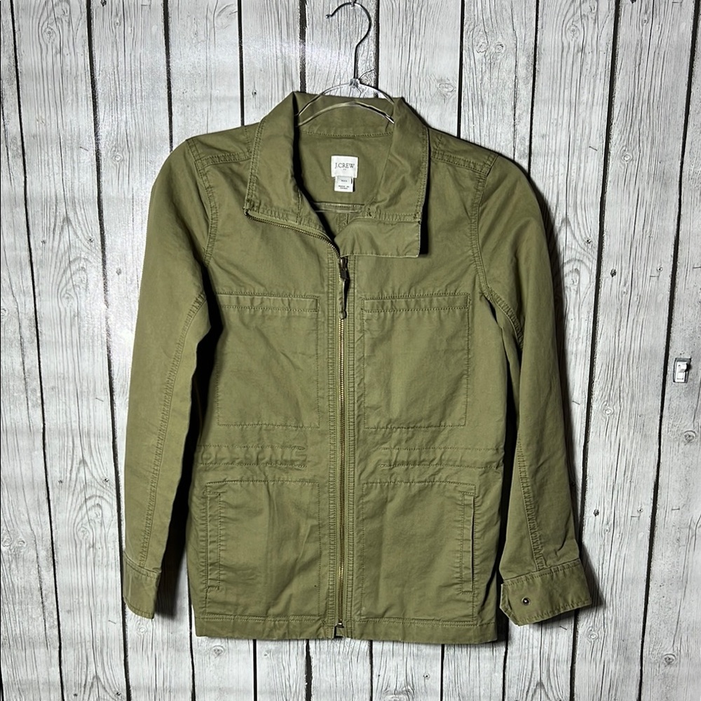 J. Crew Factory Olive Green Utility Jacket Size XXS
